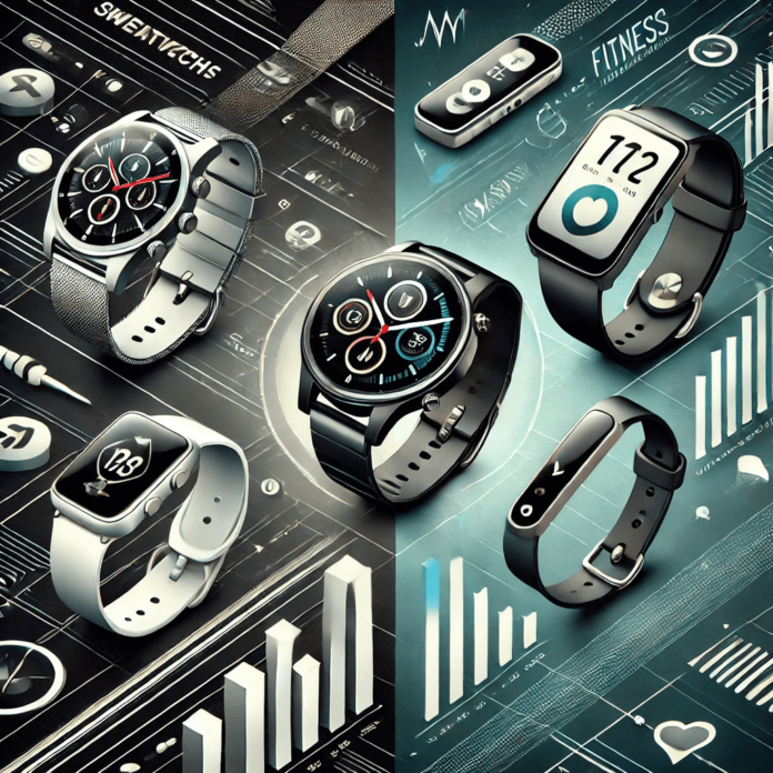 Comparison of smartwatches and fitness bands, highlighting their features, design, and functionality for health tracking and daily use.