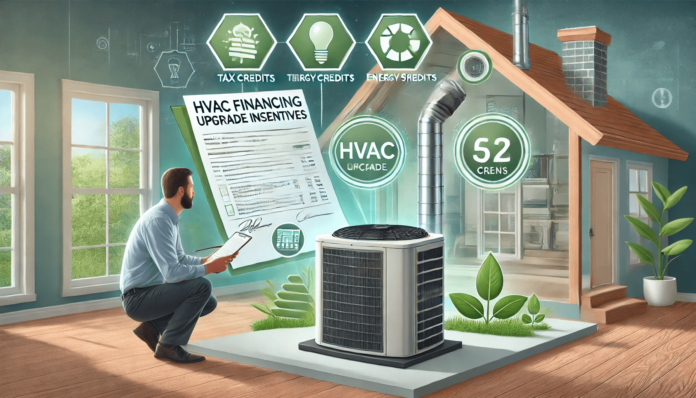 Illustration comparing a central air conditioning system and a heat pump in a residential setting, highlighting their distinct functions and energy efficiency features.